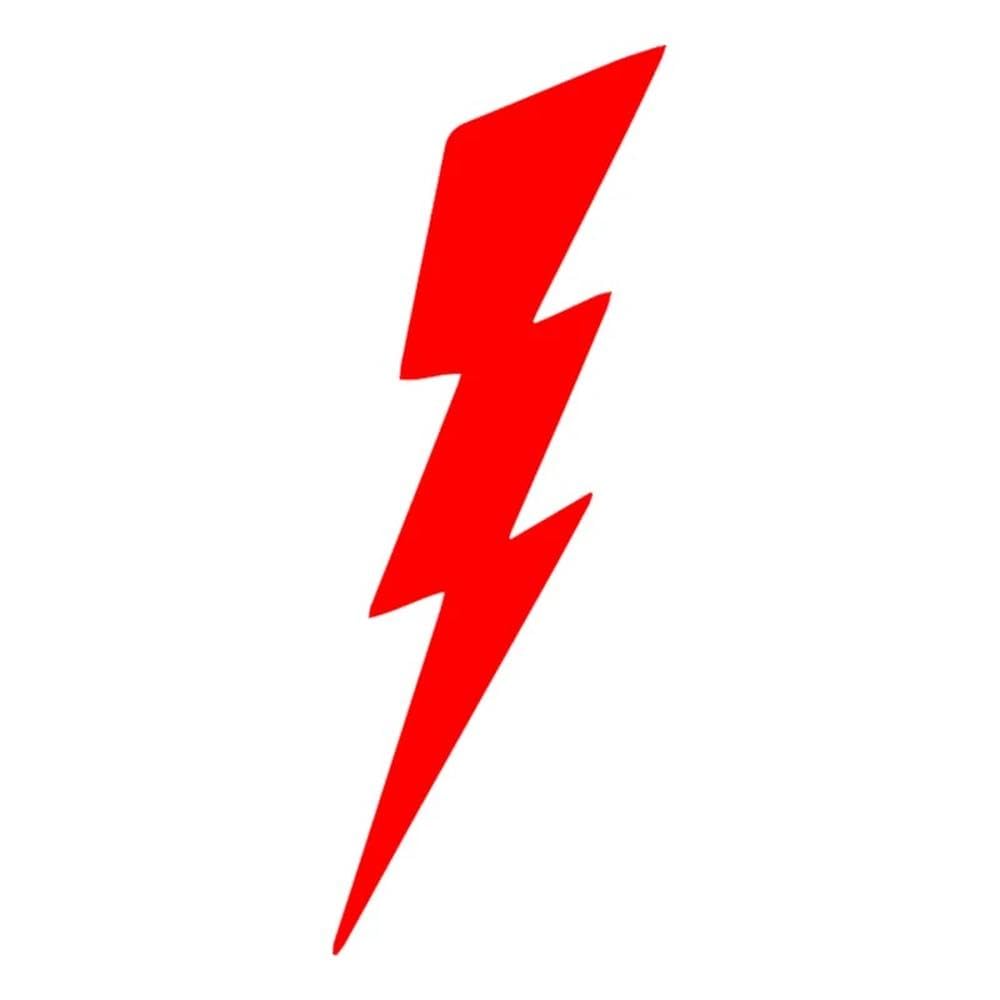 Lightning Vinyl Car Sticker Waterproof Car Decal Stickers On Car Truck Bumper Rear Window(Red)