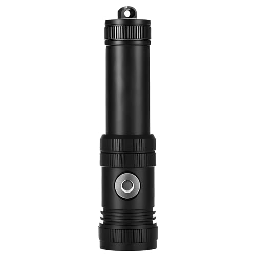 Qzdtue Lámpara de buceo | 4 modos impermeable recargable – antorcha de buceo | para actividades nocturnas al aire libre pesca marina camping y senderismo