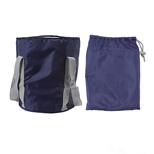 Tina plegable para pies portátil con asa y bolsa
