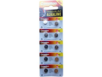ABSINA 50x Pile LR41 AG3 - Batterie LR41 Bottone 1,5V Alcaline A