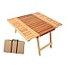 FytStycale Folding Camping Table, Wood Outdoor Table Multifunctional Easy to Install Camp Table Beach Table for Travel Hiking Backyard, 78.5cmx69.5cmx43.6cm