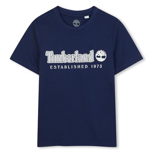 Timberland T60212 Camiseta para niño, Azul de China, 10 años