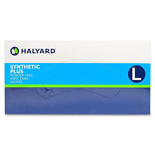 School Health Vinyl Exam Glove, 100/BX, 4 Mil, Clear, Smooth