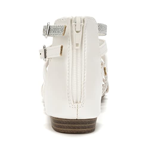 Image of FUNKYMONKEY Girls Gladiator Strap Sandals Flat Thong Cross Strappy Sandals