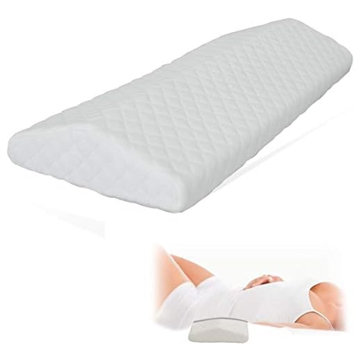 Cooling Gel Lumbar Pillow for Sleeping Memory Foam Thickest 3” Lower Back Pain Relief Support Cushion in Bed Waist Support Cushion Pregnant Woman Hip Knee Spine Alignment Sciatic Nerve Pain Relief
