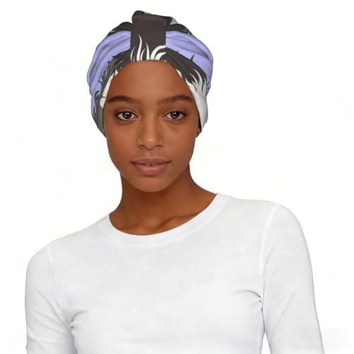 GRatka Antiguo perro pastor inglés,Gorro de dormir suave para mujer, bandana, pañuelo elástico para la cabeza, gorro tipo beanie