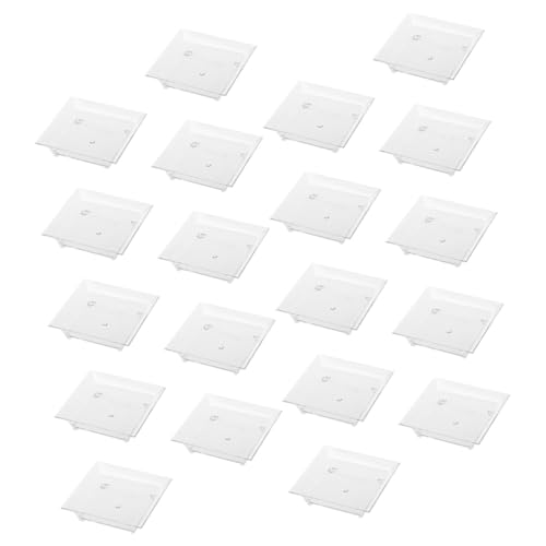 Didiseaon 50pcs Nut Dish Seasoning Dish Bowl Trifle Serving Bowl Condiment Dish Sushi Dipping Bowl Dip Dish Small Dip Bowls Dipping Sauce Cups Cookies Plate Appetizers Sauce Dish Plastic