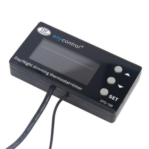 Termometro per acquario, mini LCD, digitale, interno rettile, incubatore, serra PID, controllo della temperatura, terrario, 92 x 50 x 6,5 mm