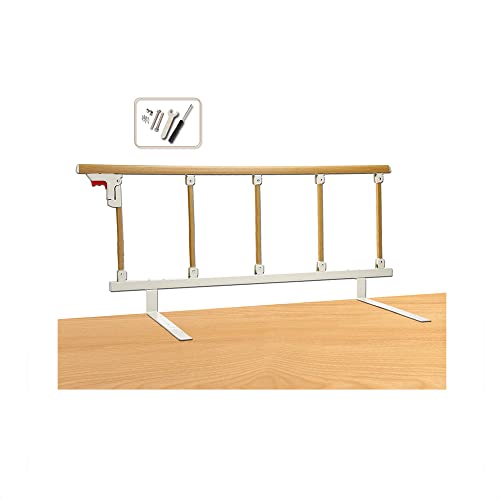 Bed Rails for Elderly Adults Seniors Assist Bar Bed Railing Cane Side Rail Guard Fall Prevention Handle Fold Down Hand Safety Rails (47Ã—18 INCH)