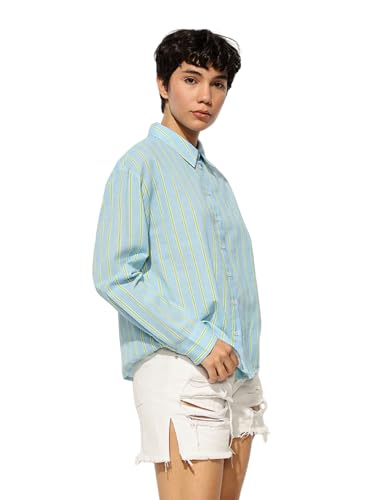 Image of ONLY Women's Striped Regular Fit Shirt