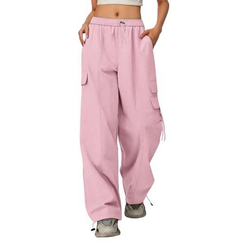 Sweatpants for Girls Baggy Wide Leg Cargo Sweat Pants Elastic Cute Trousers Athletic Joggers Teen Preppy Clothes
