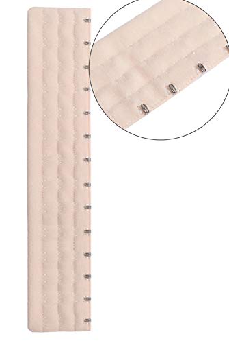 Corset Extender 14 Hooks bra extender Pack of 2 Black&Light Beige3