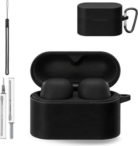 Rivulicrypta �\�j�[ WF-1000XM6 �p �P�[�X SONY wf1000xm6�Ή� �J�o�[ ���C�����X �C���[�z�� �V���R�� �P�[�X �J���r�i�t��+�X�g���b�v+�N���[�j���O�y�� �ϏՌ� �h�� �h�o �����h�~ �L�Y�h�~ �����[�d�\ - �u