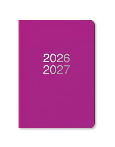 Agenda académica Letts of London Dazzle 2026/2027 morada A5 vista semanal
