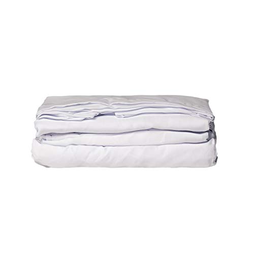Mayfield Juego de sábanas de hotel de 4 piezas para sofá cama, tamaño Queen, 60 x 72 x 6 pulgadas, 100 % algodón de 250 hilos para sofá cama, sábanas para sofá cama Queen, color blanco, ropa de cama