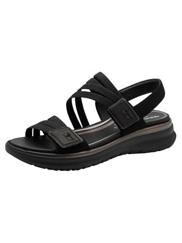 Sandal flat multiadjustable Tamaris comfort avec brides reglables bien etre