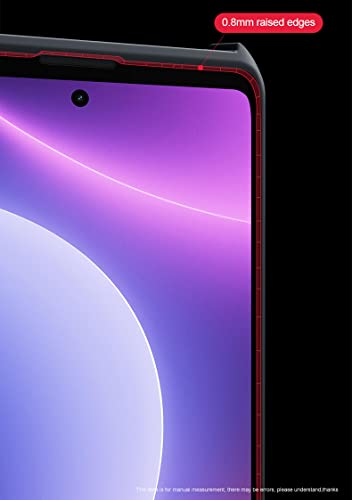 Case Compatible with Xiao Mi Poco F5 5G, [Droproof] [Sweat-Proof] [Fingerprint-Proof] Shockproof Protective Phone Case Fits Xiao Mi Poco F5 5G Clear Black