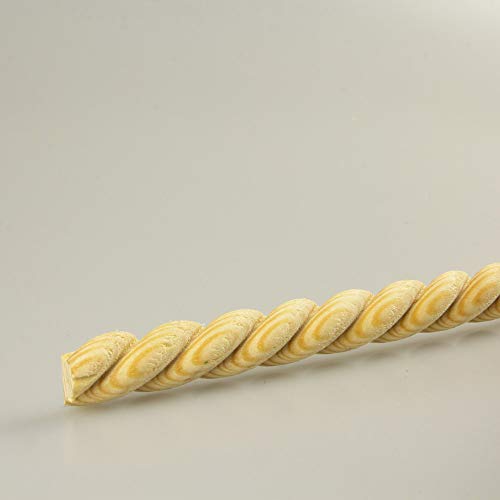Preisvergleich Produktbild Schnitzleiste Prägeleiste Profilleiste Zierleiste Abschlussleiste Bastelleiste aus geschnitztem Kiefer-Massivholz 1000 x 16 x 7 mm