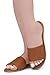 Shoe Land Flat Sandals for Women – Slip-On Slides with Cushioned Footbed | Comfortable Dressy & Casual Open Toe Summer Sandals for Beach, Travel & Everyday Wear, Tan, Size 6.5, Carlena