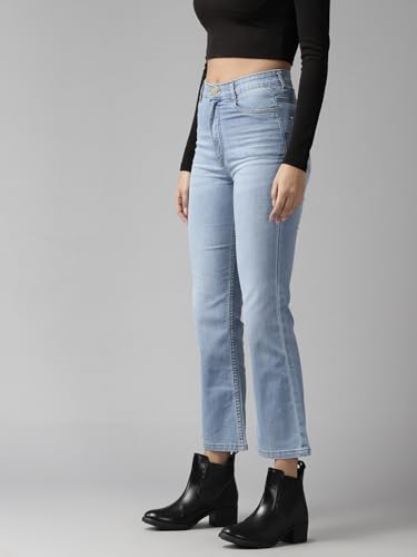 Image of GUTI Womens High Rise Crop Length Jeans()
