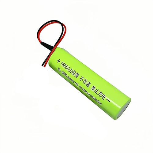 18650 Dummy Fake Battery Eliminator with Input Cable Setup Shell Placeholder Cylinder Conductor Virtual 0V Cells for Fan LED Light Speaker