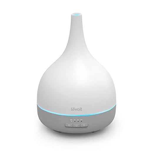 Aroma diffuser 300 ml, Levoit diffuser ultraljud luftfuktare för sovrum barnrum 21 dB tyst, doftlampa luftfuktare BPA-fri med timer och autoavstängning, doftolja diffuser doftspridare vit