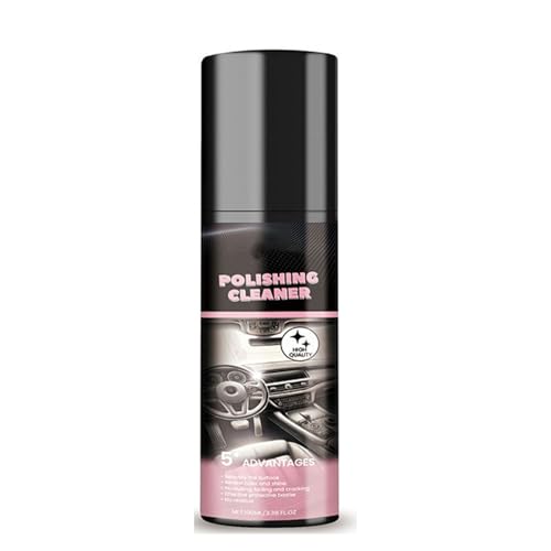 HUANGGG Spray per interni auto, spray per interni dell'auto, per lucidare e lucidare la pelle di gomma