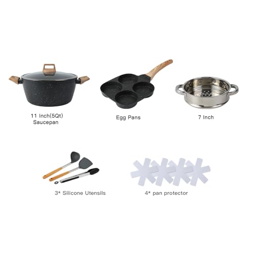 21PCS Pots and Pans Set Non Stick Cookware Set Nonstick with Cooking Set