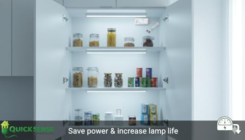 Image of Quick Sense Wardrobe Sensor Double Door | QS-WR22 | Infrared Automatic AC Sensor Switch | Dual Door Light Control | Auto On /Off | 220-240V AC | Up to 5 A Load