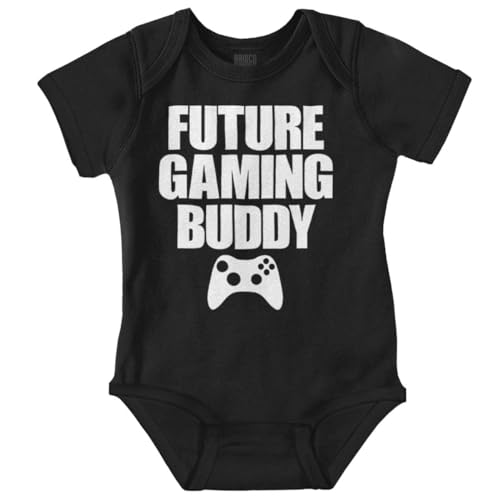 Brisco Brands Future Gaming Buddy Gamer Dad Joke Baby Romper Boys or Girls