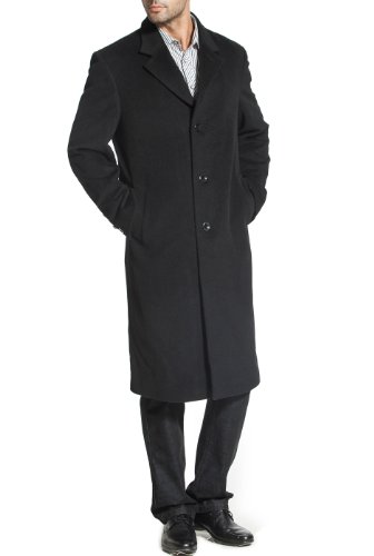 BGSD Men Henry Cashmere Wool Blend Single Breasted Long Walking Coat (Also available in Big and Tall and Short)2
