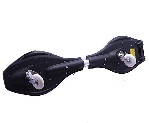 Image of Ixora Steel Wave Skate Board with LED Flash Colorful Lights on Wheels and Carry Bag (31 x 8 Inches Multi)