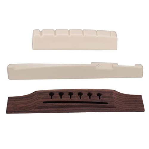 LoveinDIY Finest Bridge+Nut+Saddle for Left-Handed Acoustic Guitars Luthier Tool,7e57f662e4fe29389fd9dfc4365e0e22