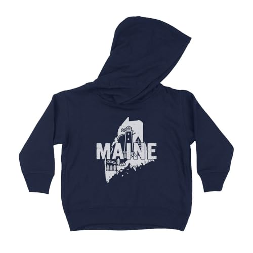Minimalist Maine Kids Hoodie Sweatshirt Toddler