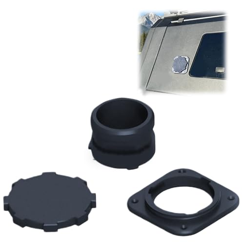 Diesel Heater Wall Port Kit with Twist Lock Hose Adapter Lightweight Exhaust Pass Through for Campers Trailers Workshop Walls Compatible with 3 Duct Easy Installation