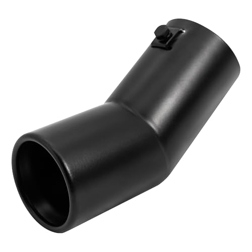 Image of Car Stainless Steel Exhaust Tips Fit 1.5 to 2 Inch Car Exhaust Pipe Modification Tail Throat Tail Pipe Steel Exhaust Tips Tailpipe Black