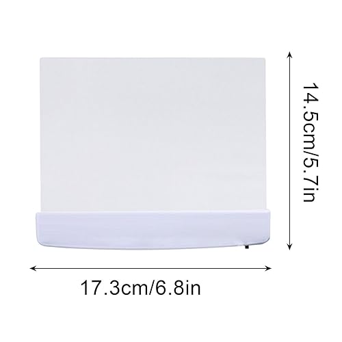Image of Flat Book Lights for Reading at Night in Bed Clear LED Book Page Light Bookmark Light for Reading Illuminator Panel Plate Lamp Board Wireless (White)
