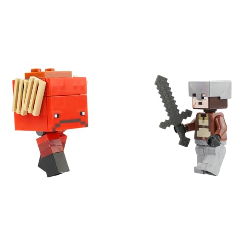 Image of LEGO Minecraft Mini Set: Nether Hero Minifigure with Strider