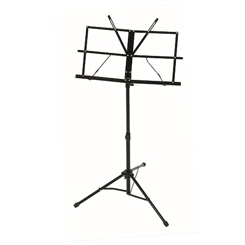 Totority 折りたたみ式譜面台 折りたたみ楽器スタンド ギター譜面台 音楽 キャリングバッグ付き折りたたみ譜面台 譜面台 譜面台 小さな譜面台 トートバッグ 楽器折りたたみスタンド Black