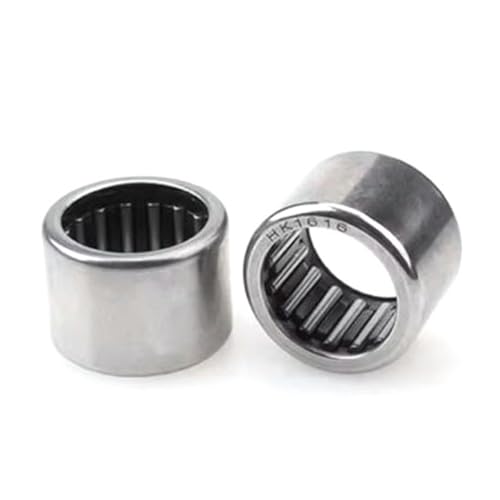 HK0910 Drawn Cup Needle Roller Bearing, 2 Pcs - 9mm Bore x 15mm OD x 10mm Width, Bearing Steel for Automotive Transmissions, Industrial Machinery & Gearboxes