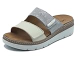sandali grunland amazon Colore LATTE Grunland MOLL CE0485 Latte Sandali Confort per Donna in Pelle Doppia Chiusura a Strappo (Taglia 40)