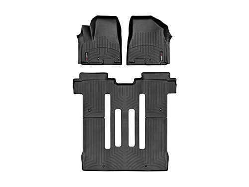 WeatherTech Custom Fit FloorLiner for Kia Sedona - 1st, 2nd, & 3rd Row (Black)