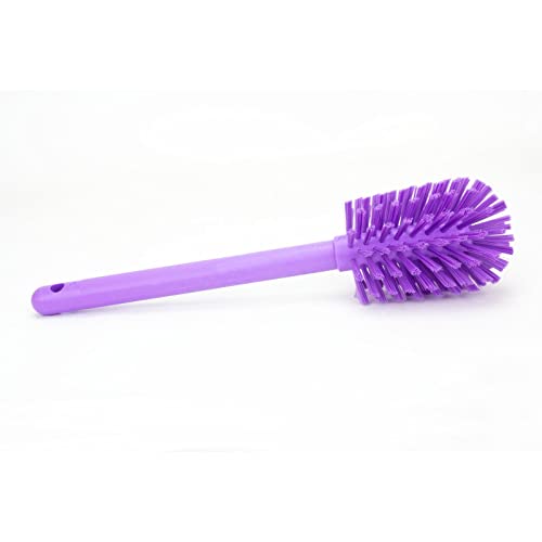 Image of SPARTA Large Water Bottle Brush Ideal for Wide-Mouth Jars, Bottles and Tumblers, Dishwashing Tool with Handle for Home and Commercial Kitchens, Plastic, 12 Inches, Purple