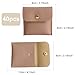 40pcs PU Leather Small Bags for Jewelry 8 x 8cm Snap Button Jewelry Packaging Bag Dark Pink Luxury Small Favor Bags Jewelry Gift Bags for Earrings Necklaces Bracelet Ring