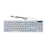 Clavier mécanique rétroéclairé plug and play USB : connectez-vous facilement à différents appareils grâce à la fonction clavier gaming usb. profitez d'une mobilité accrue et de performances fiables à domicile comme en déplacement. clavier 104 touches