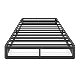 Firpeesy 6 Inch Twin Bed Frame with Round Corner Edges, Low Profile Twin Metal Platform Bed Frame wi