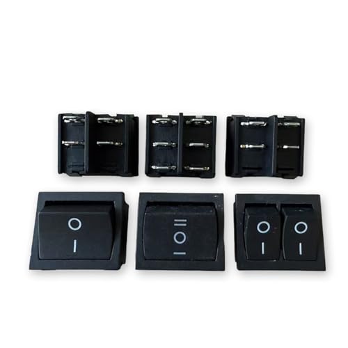 Interruptor de potencia KCD5 de 6 pines y 3 posiciones para control de corriente altern 2