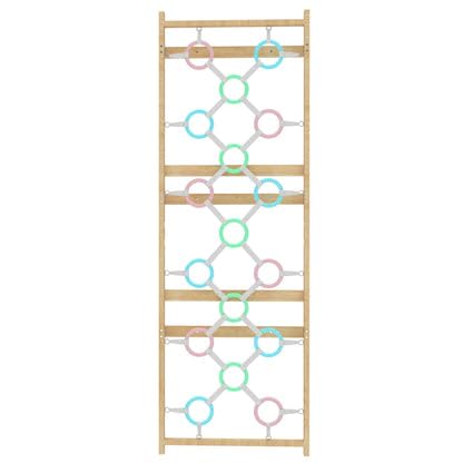 Avenlur Walnut Wall Gym Climbing Rings Panel