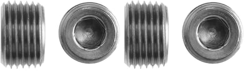 Image of Brennan Industries 5406-HP-01 Steel Hollow Hex Pipe Plug, 1 /16 inch-27 NPTF Thread, 0.300 inch Length (Pack of 2)