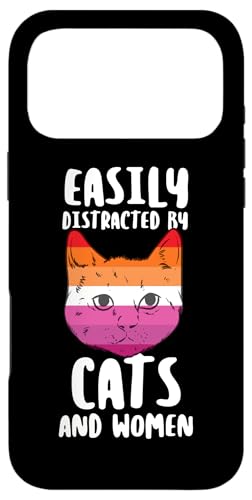 LTGBTQ Easy Distracted By Cats Or Women ���p�� ���u���Y�r�A�� �X�}�z�P�[�X iPhone 17 Pro Max �p